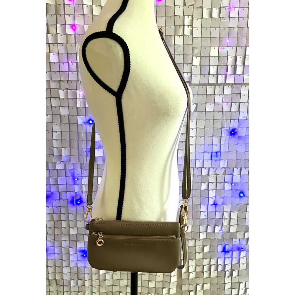 Save The Girls RFID Bella Touch Screen Crossbody/Wristlet in "Toasted Pecan."